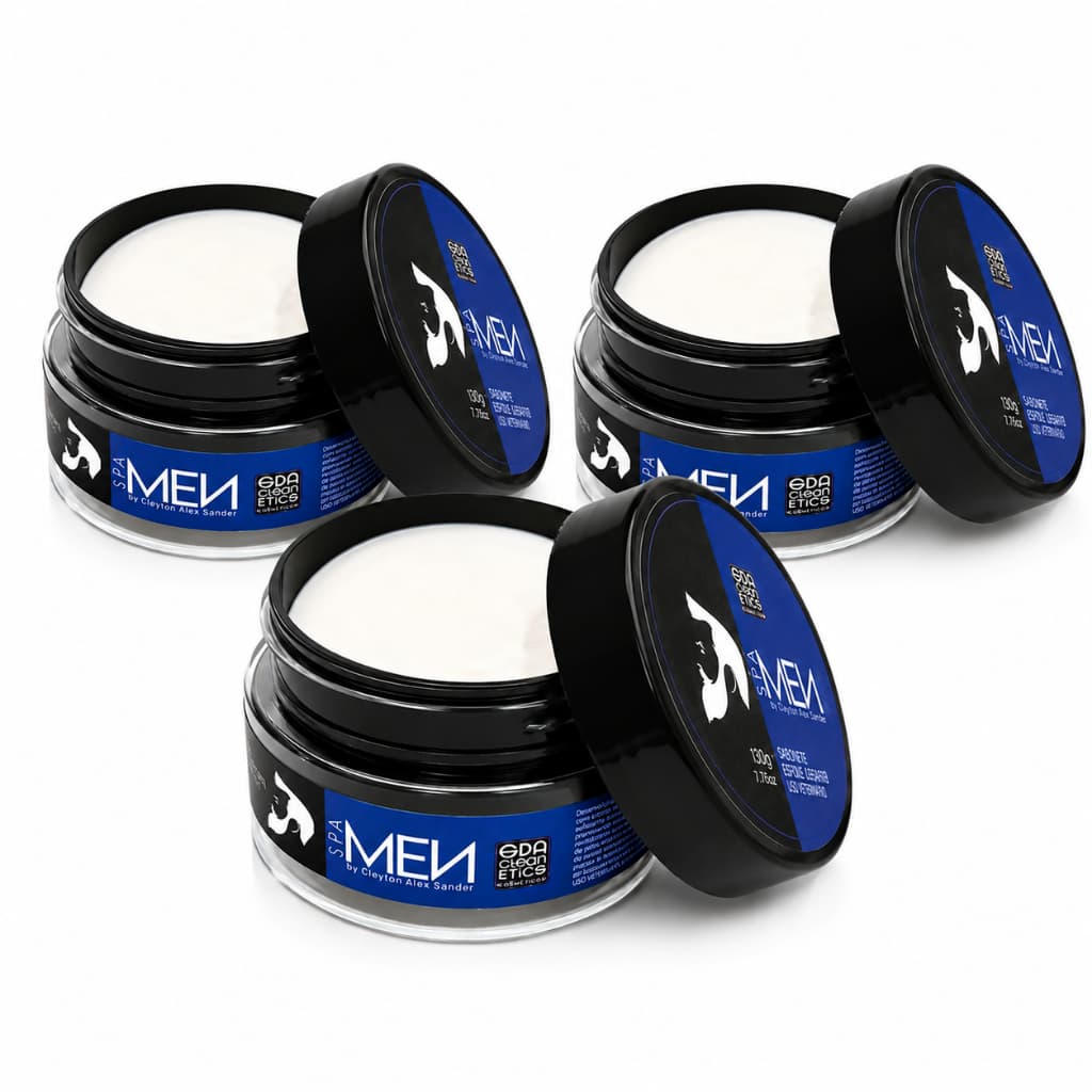 3 PomadaS Dry Match Spa Men 80g Uso Profissional Para Cachos