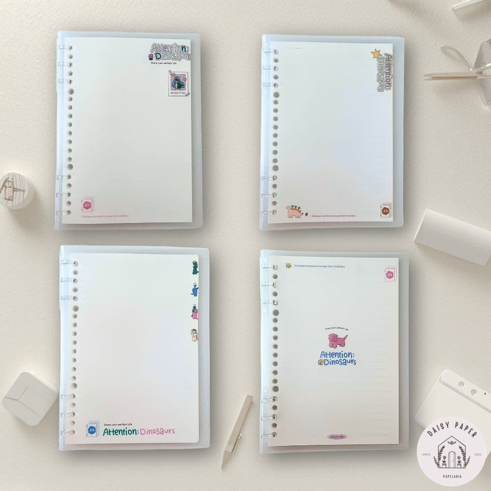 Caderno Fichário Escolar A5 Divertido Dinossauros