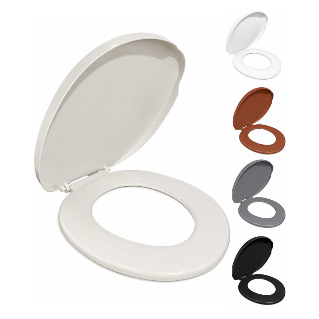Tampa almofadado Assento Sanitário Confortável Universal Reforçado Oval Tampa Vaso Cores