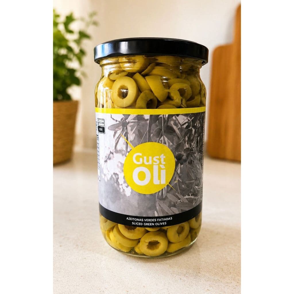 Azeitona Verde Fatiada Sem Caroço Gust Olì 720gr