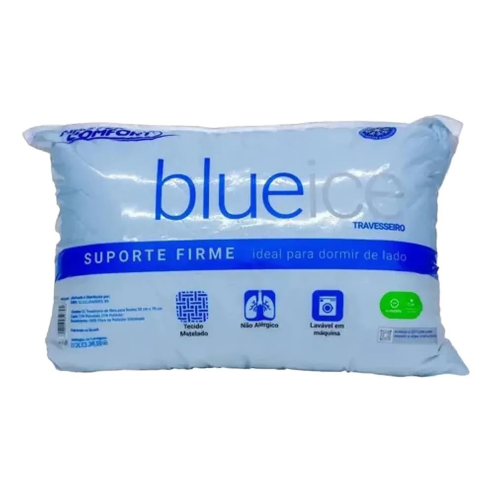 Travesseiro Refrescante Blue Ice Conforto para Dormir