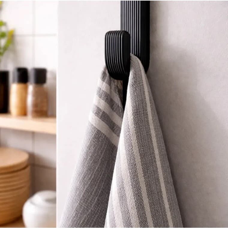 Suporte Porta Toalha Banheiro Gancho Para Toalha De Rosto e Toalha De Banho Fixação Fácil