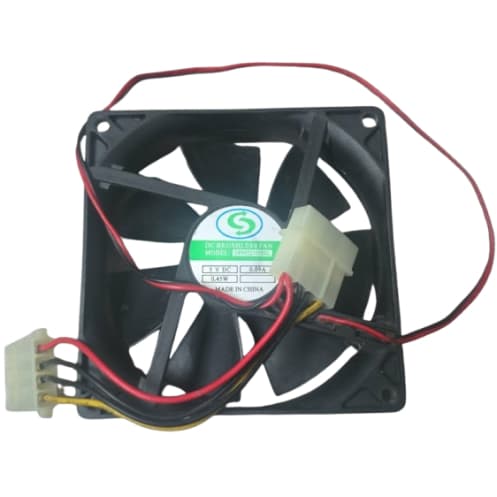Ventoinha cooler básico genérico 120 mm 5V DC 0,09A 0,45W p/ computador desktop (fan pequeno)