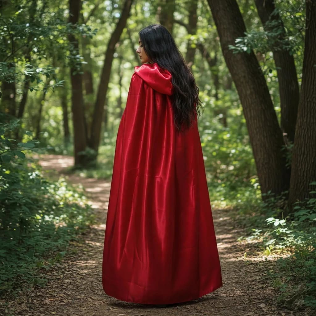 Capa De Chapeuzinho Vermelha Longa Cosplay