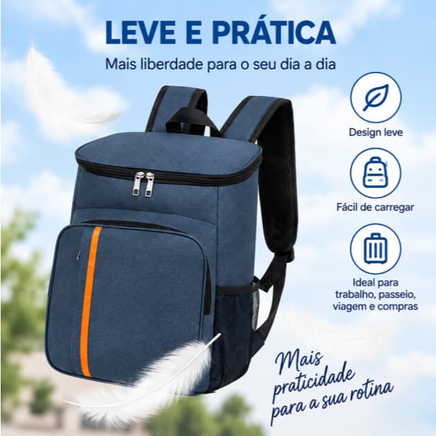 Mochila Cooler Térmica Oxford Espessa À Prova de Vazamento Multifuncional para Acampamento e Trilha ao Ar Livre