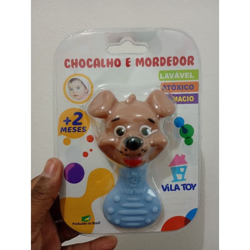 Mordedor Chocalho Bola para Bebê com Som Suave para Dentes
