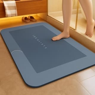 Tapete Mágico De Banheiro Seca Rápido Antiderrapante Absorve Água Não Fica Molhado