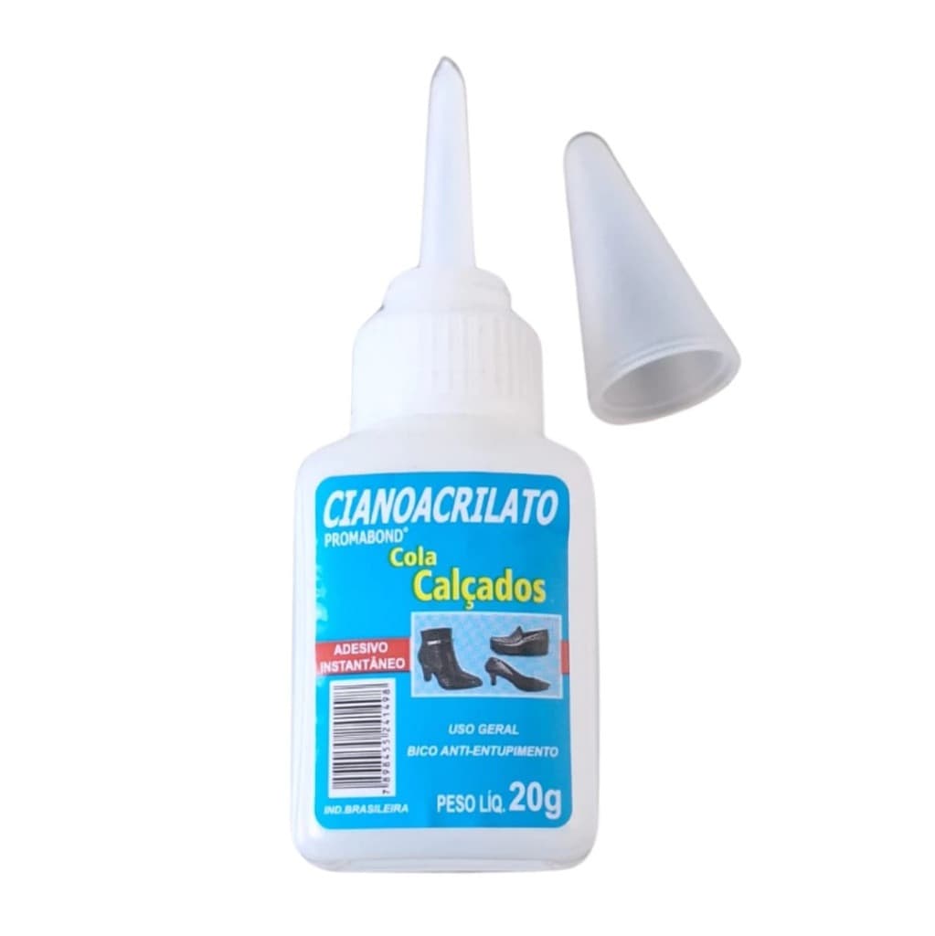 Cola Para Calçados Couro Tênis Sapato Bolsa Cinto Instantânea Forte 20g