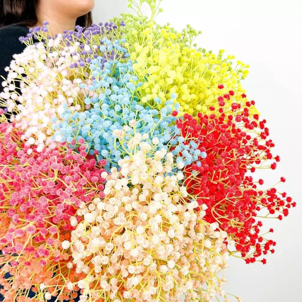 Galho Plantas Mosquitinhos Gypsophila Artificial Floral P/ Decoração Casamento, Arranjos, Decorar Festas - A-519