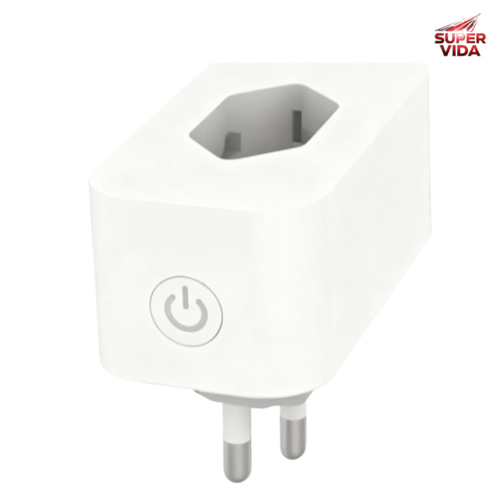 Adaptador Tomada Inteligente ALPHA-900 Wi-Fi 2.4GHz Controle Remoto Tuya Smart
