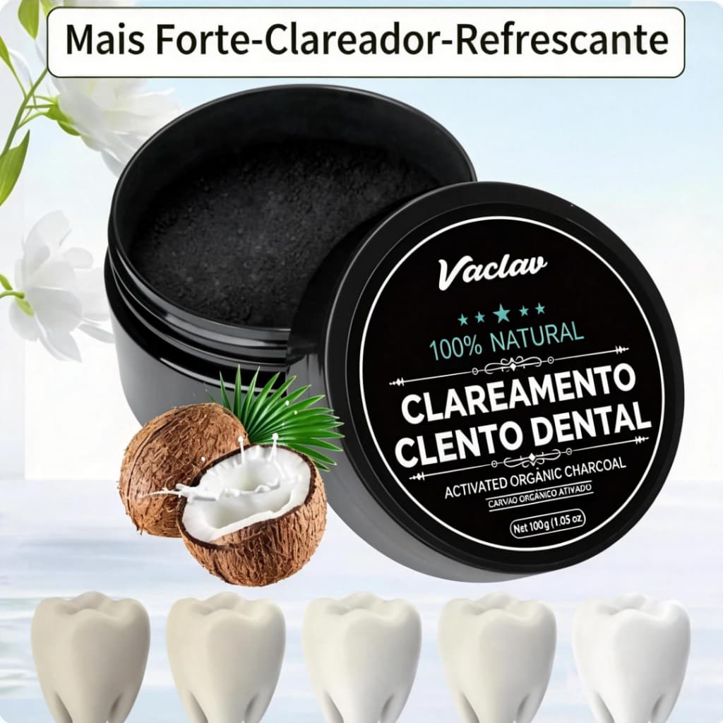 Pó Clareador Dental, Limpeza Profunda, Elimina Manchas, Cuidado Oral Diários, Higiene Bucal