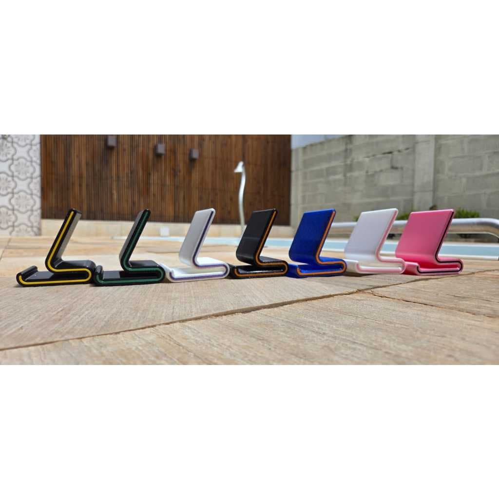 Suporte para Celular de Mesa Universal – Prático, Resistente e com Várias Cores