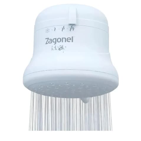 Chuveiro Elétrico Fixo Zagonel Ideale Plus 6800w 220v 4 Temperaturas Branco 6.8 Kw Branco 220v 6.8 Kw