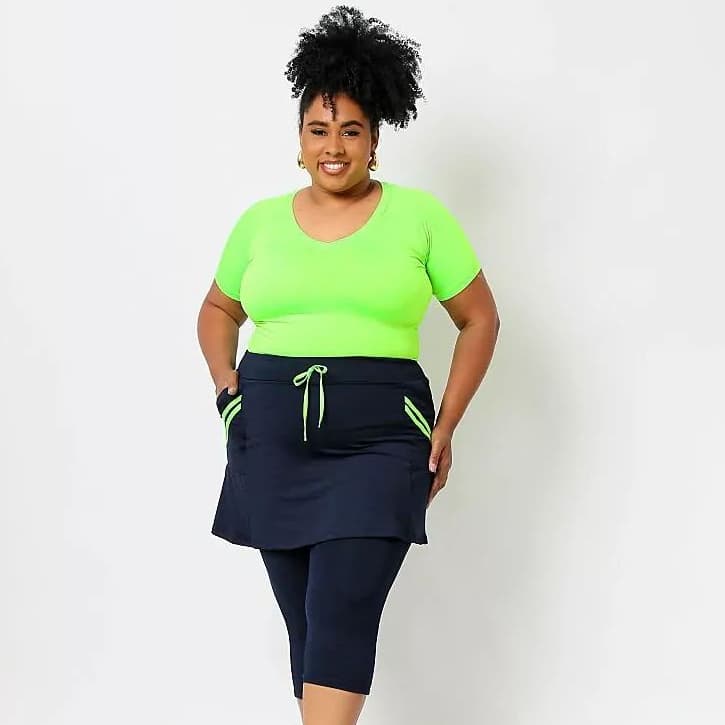 Conjunto Capri Saia e Blusa- Moda Fitness Evangélica