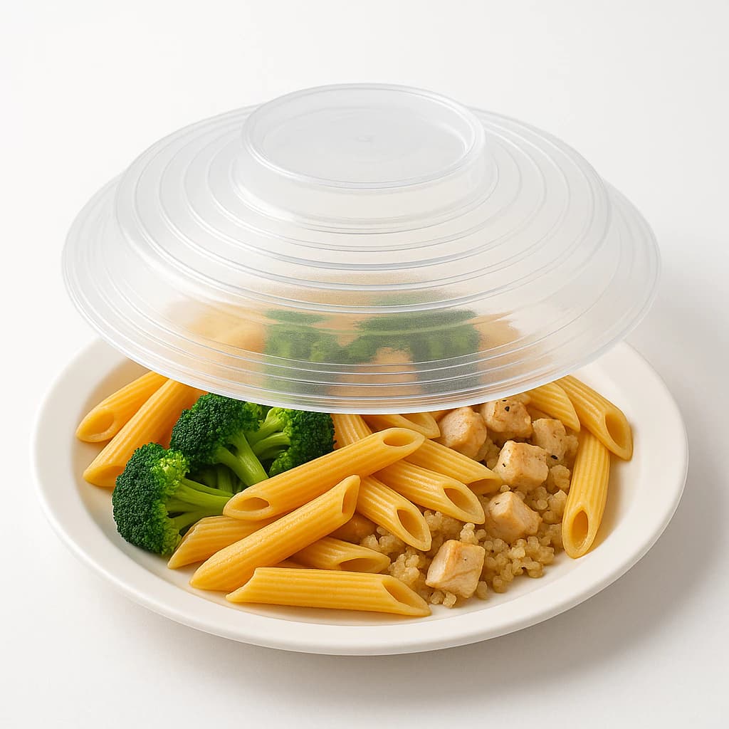 Tampa Microondas Micro-ondas Plástico Protetora Alimentos Anti Respingo Resistente Calor