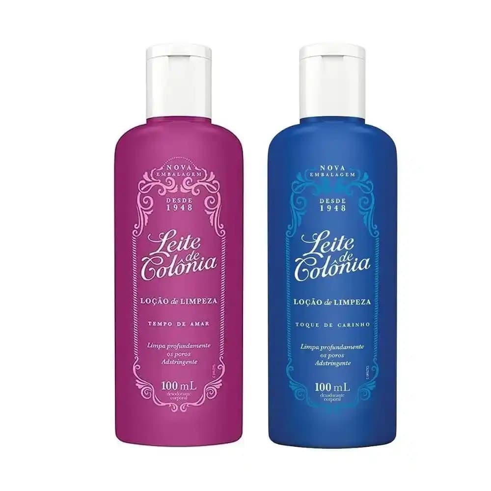 Leite de Colônia kit com 2 de 100ml (Original e Tempo de Amar)