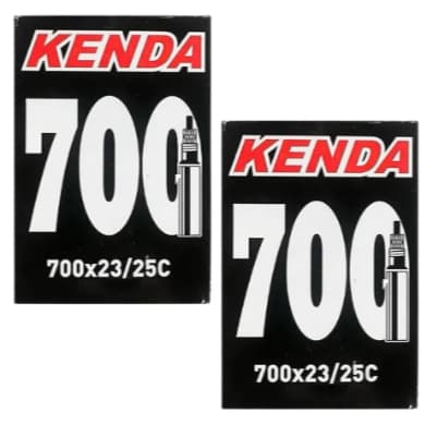 2 Câmaras De Ar Bike Speed Aro 700x25 Valv Presta Kenda 60mm Bicicleta Passeio Borracha Natural