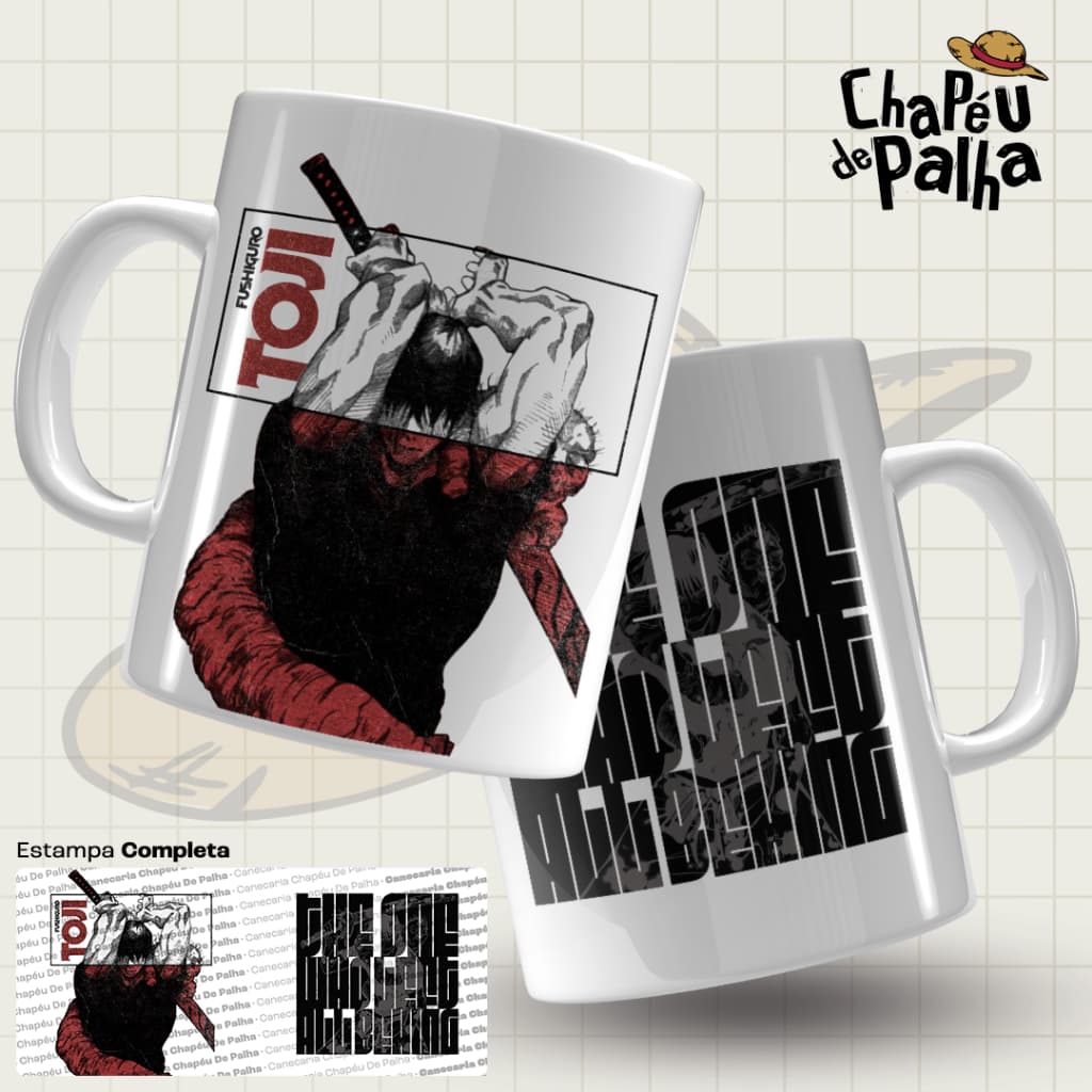 Caneca Jujutsu Kaisen Porcelana 325ml – Anime – Presente Otaku Geek - Toji Zenin