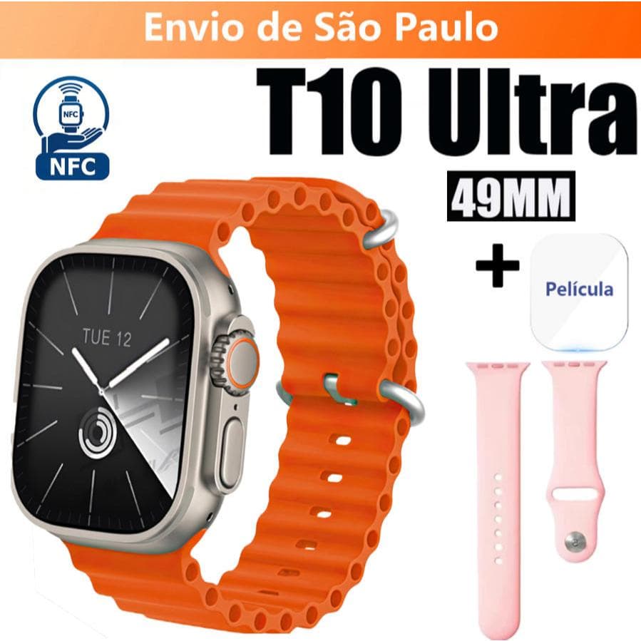 Smartwatch T10 Ultra 3 2026 Nova Série 10 Smart Watch 2.09 Inch HD 49mm Bluetooth Com Calculadora
