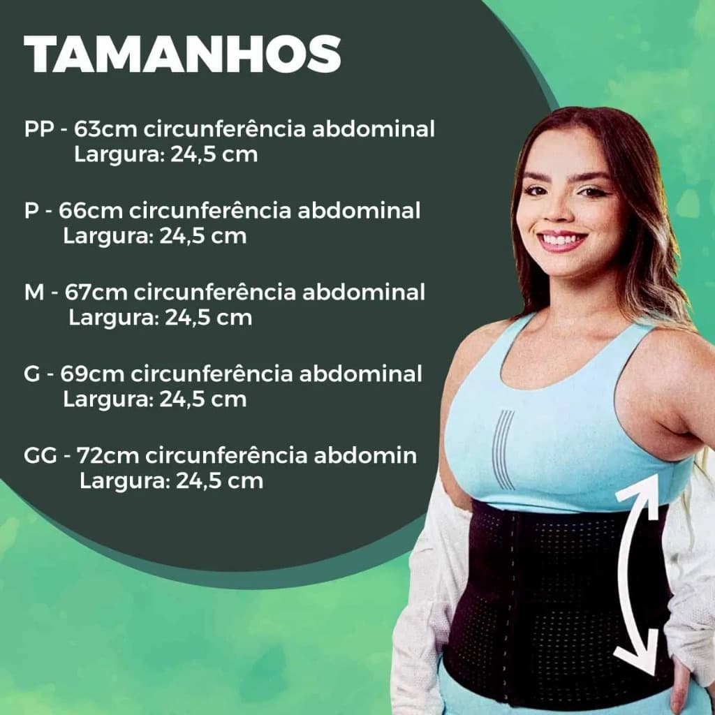 CINTA MODELADORA DE CINTURA E BARRIGA VENTILADA