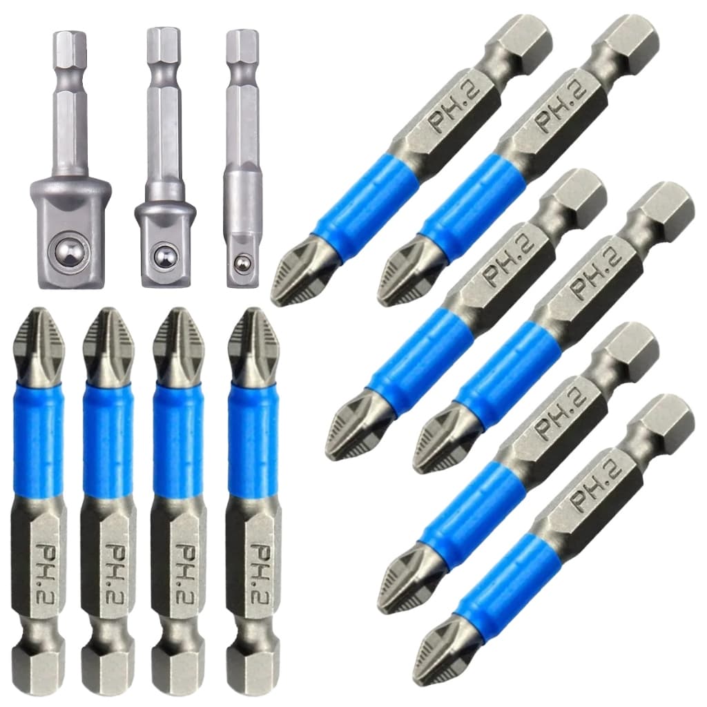Kit Bits E Adaptador Para Parafusadeira Furadeira 13 Peças