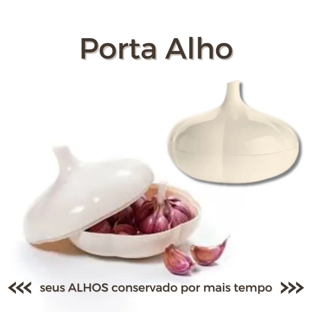 PORTA ALHO TUPPERWARE ORIGINAL POTE GUARDAR