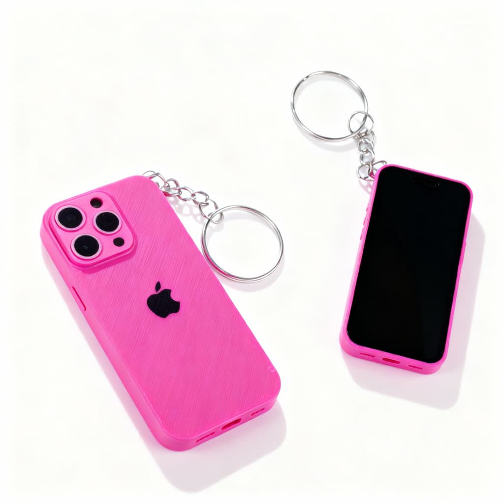 Chaveiro Mini iPhone 16 –Miniatura Decorativa e Estilosa para Bolsas e Chaves-Acessório Moderno Apple-Presente-lembrança