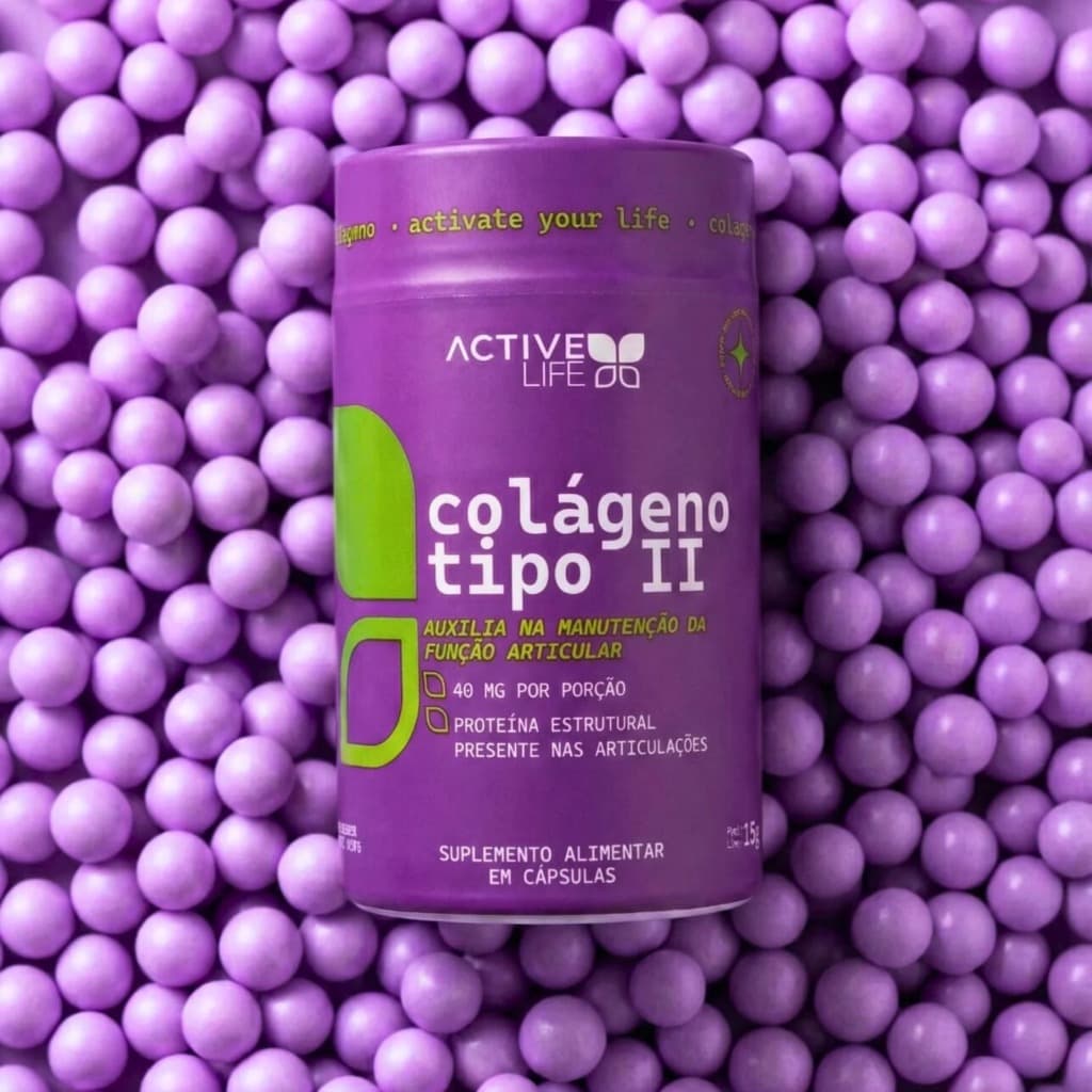 Colágeno tipo 2 Active Life 30 caps Proteína Estrutural