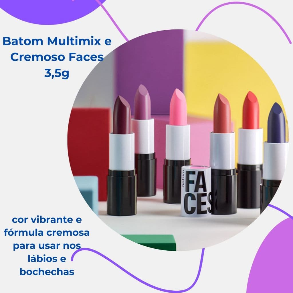 Batom Faces Multimix Cremoso e Matte | Hidratação e Conforto para os Lábios