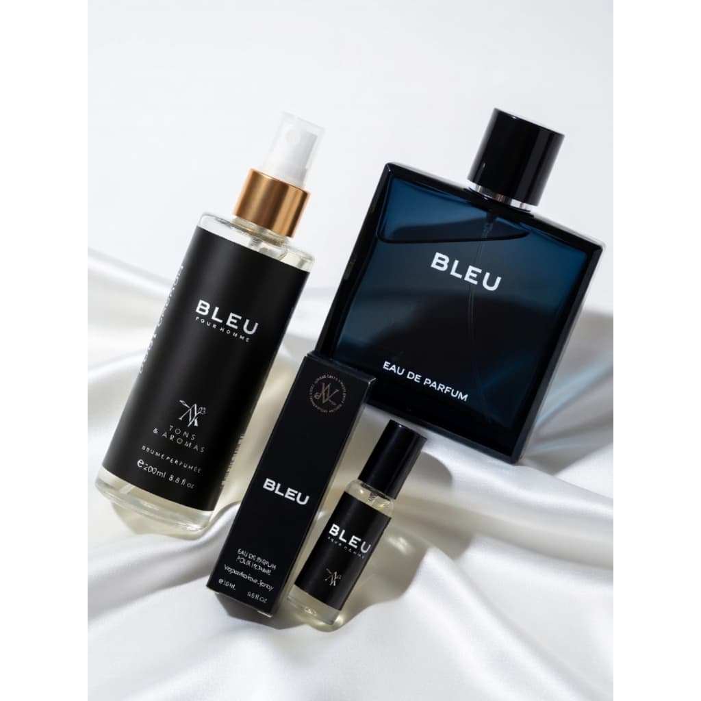 Perfume Masculino Bleu Amadeirado Cítrico Body Splash Masculino Bleu Tons e Aromas
