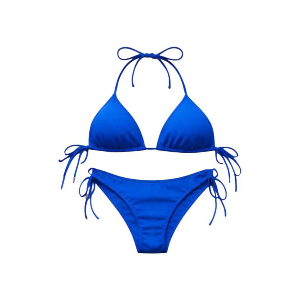 Biquíni Cortininha Feminino | Fio Duplo| Amarração Lateral | Com Bojo | Moda Praia Verão Tendência