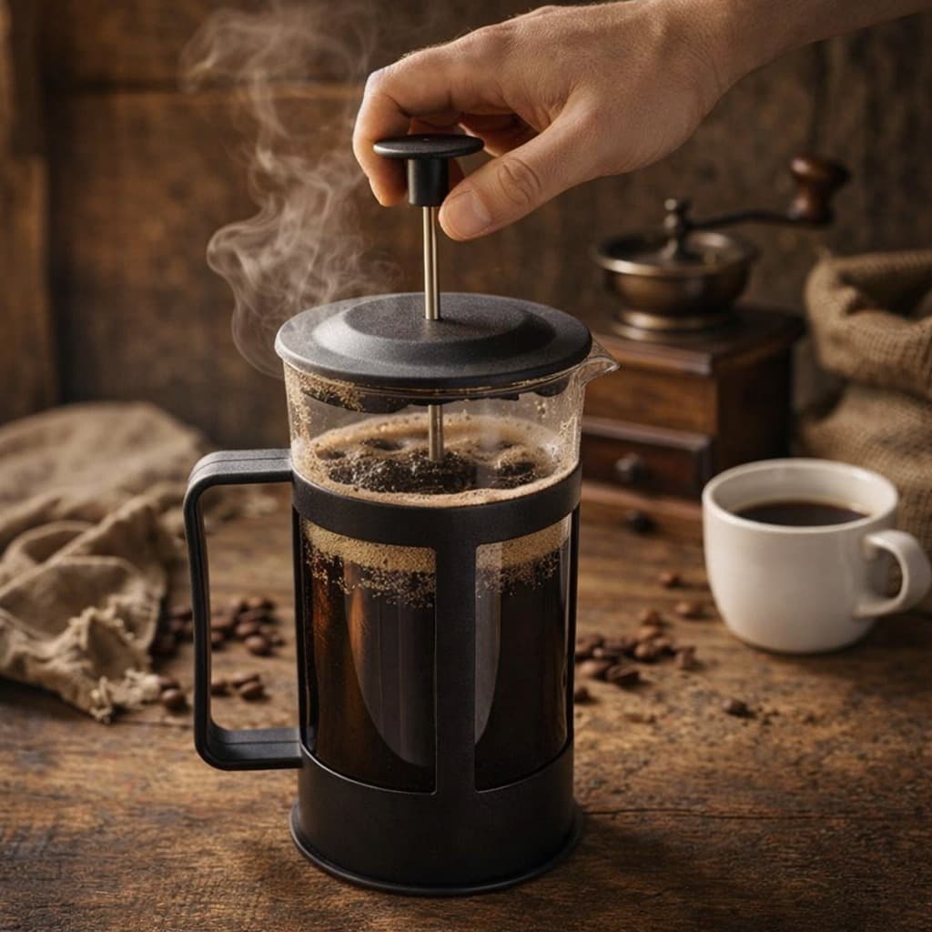 Prensa Francesa Café 300ml/ 350ml/ 600ml - Cafeteira Vidro Filtro Inox Café Artesanal Perfeito