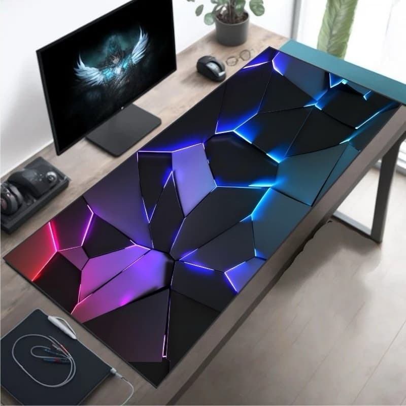 Mouse Pad Gamer Grande 90x40cm - Impermeável, Antiderrapante, Confortável