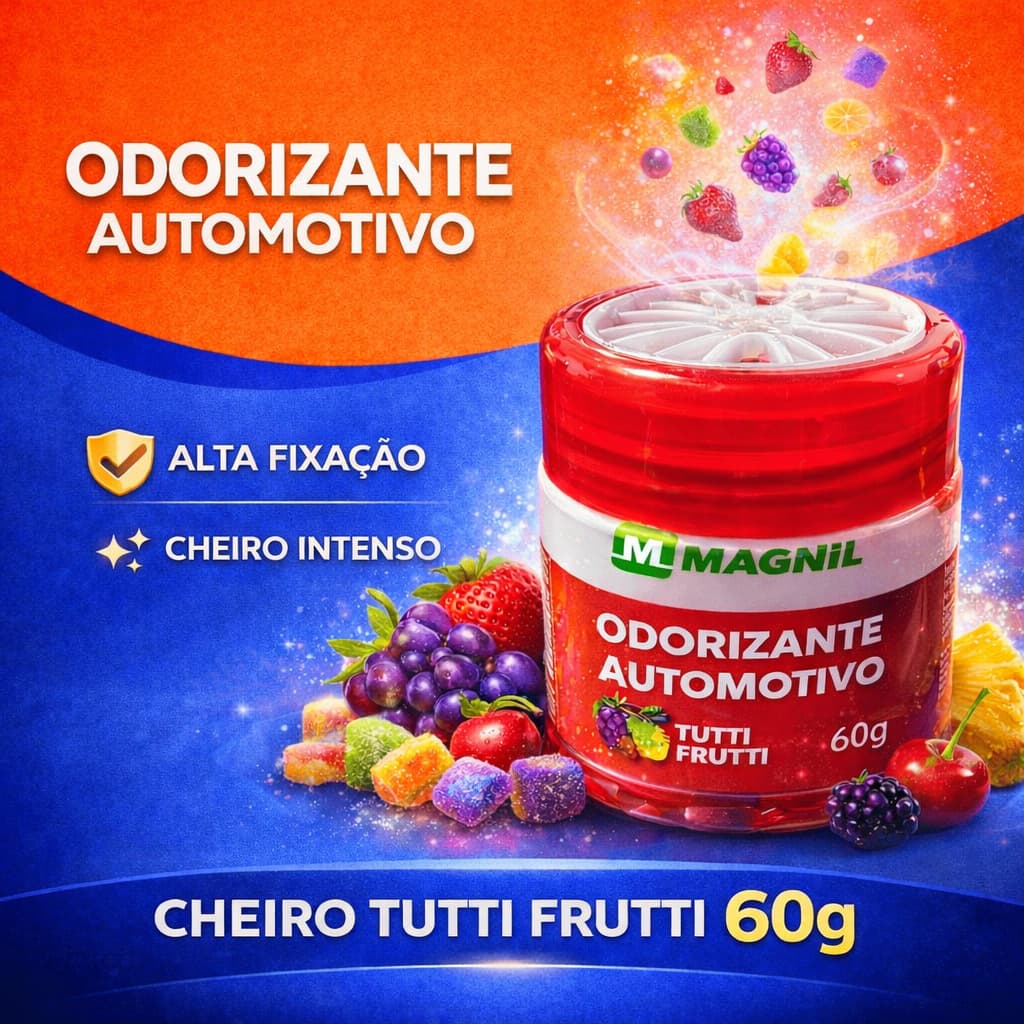 Gel Odorizador Fragrância Tutti Frutti Magnil 60gr