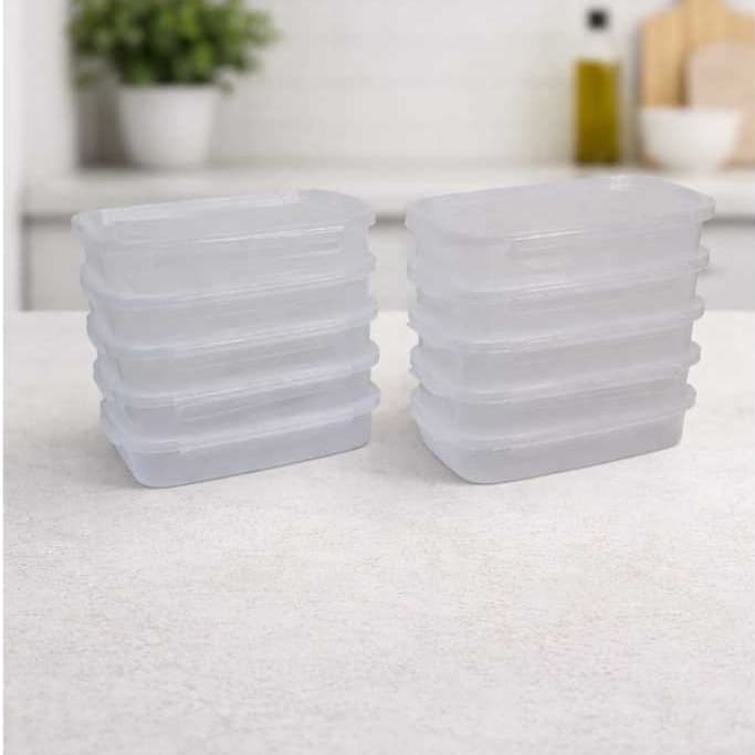 Marmita ou Porta Frios 700ml c/ Travas Laterais Transparentes