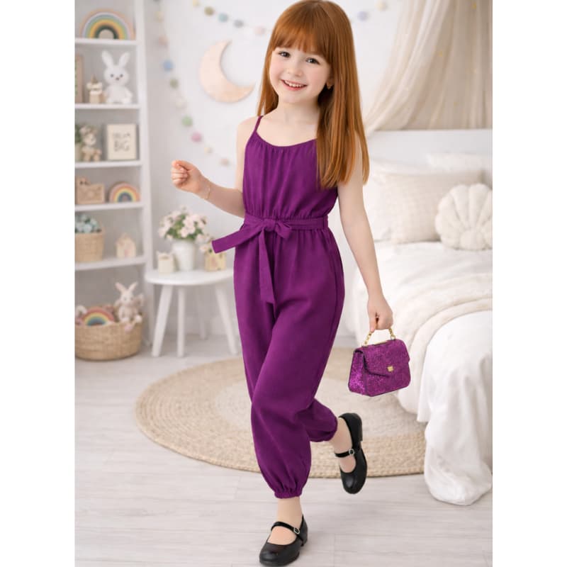 Macacão Infantil Menina Vermelho Estilo Aladim com Cinto – Look Elegante Moda Infantil