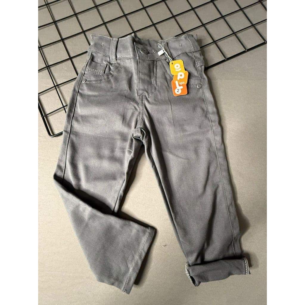 Calça Jeans Cinza Skinny Infantil Menino Masculina Brim Sarja