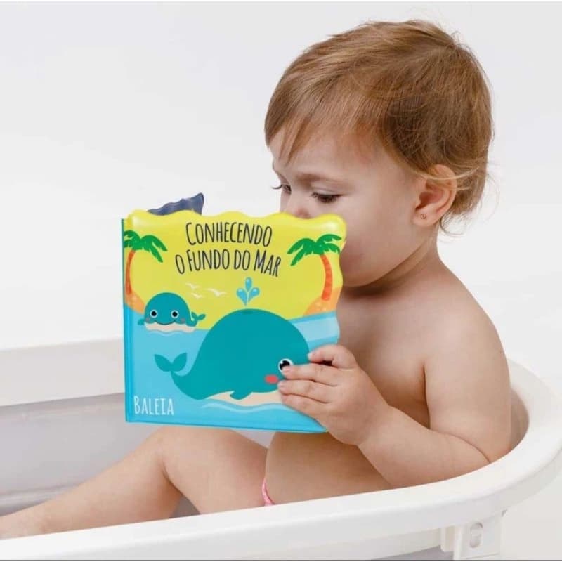 Livrinho de Banho Buba Bebê Impermeável Macio Animal Fun