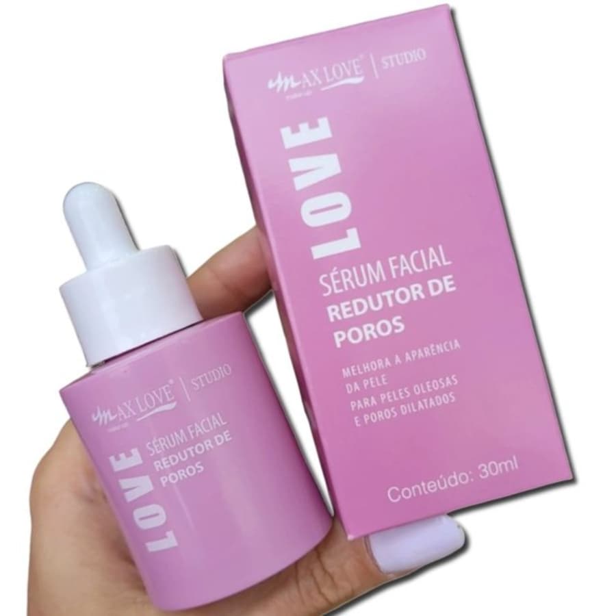 Sérum Facial Redutor de Poros Max Love | Controle da Oleosidade e Pele Uniforme