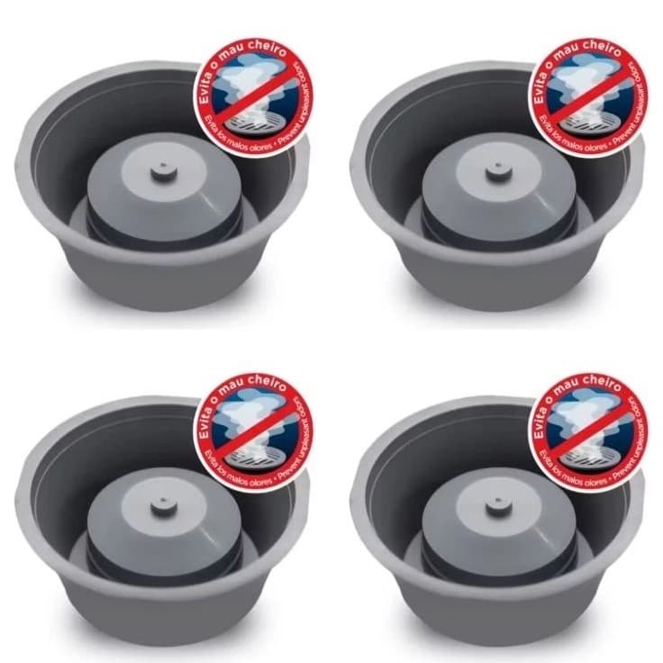 Adaptador Mau Cheiro De Ralo Porta Grelhas 10cm Anti Odor Cheiro Ruim Sumidouro Fácil instalação