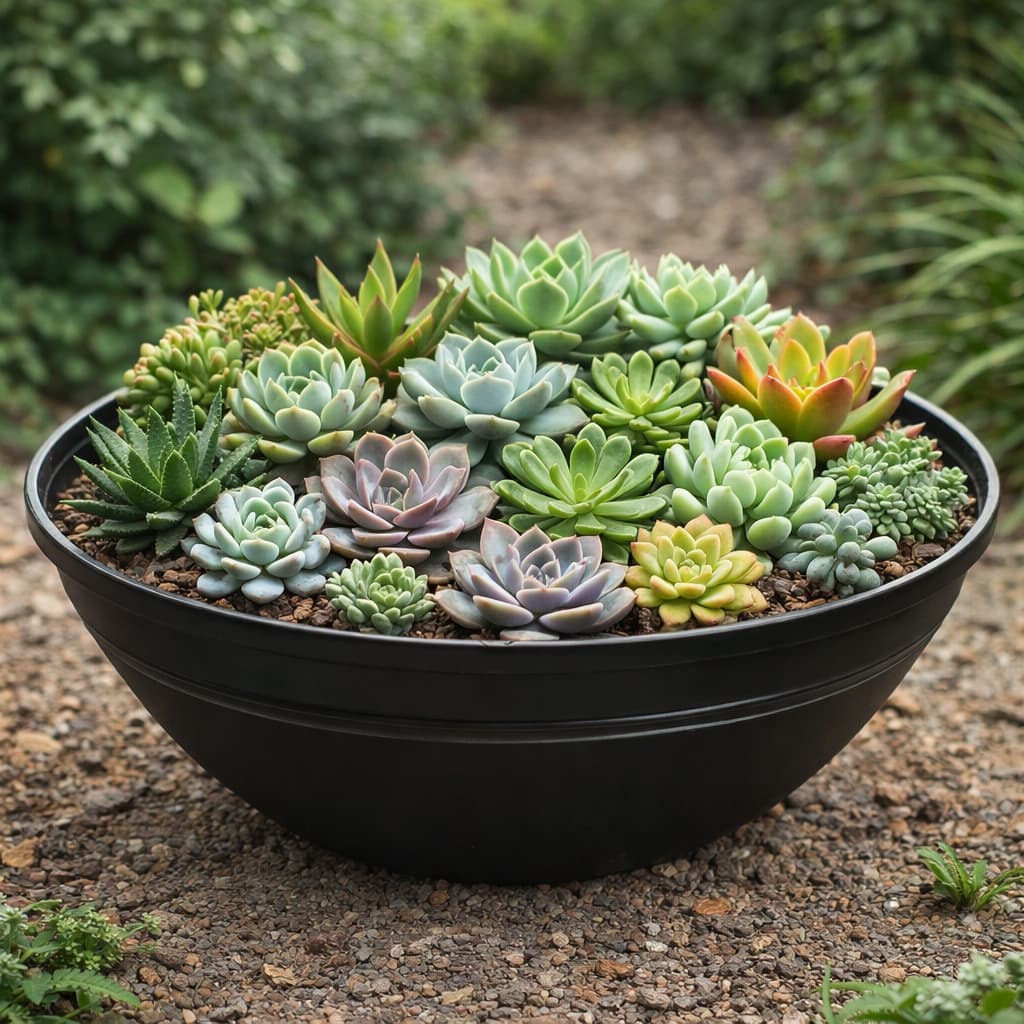 Vaso Terrário Para Suculentas Rosa do Deserto 12,5 Litros Reforçado