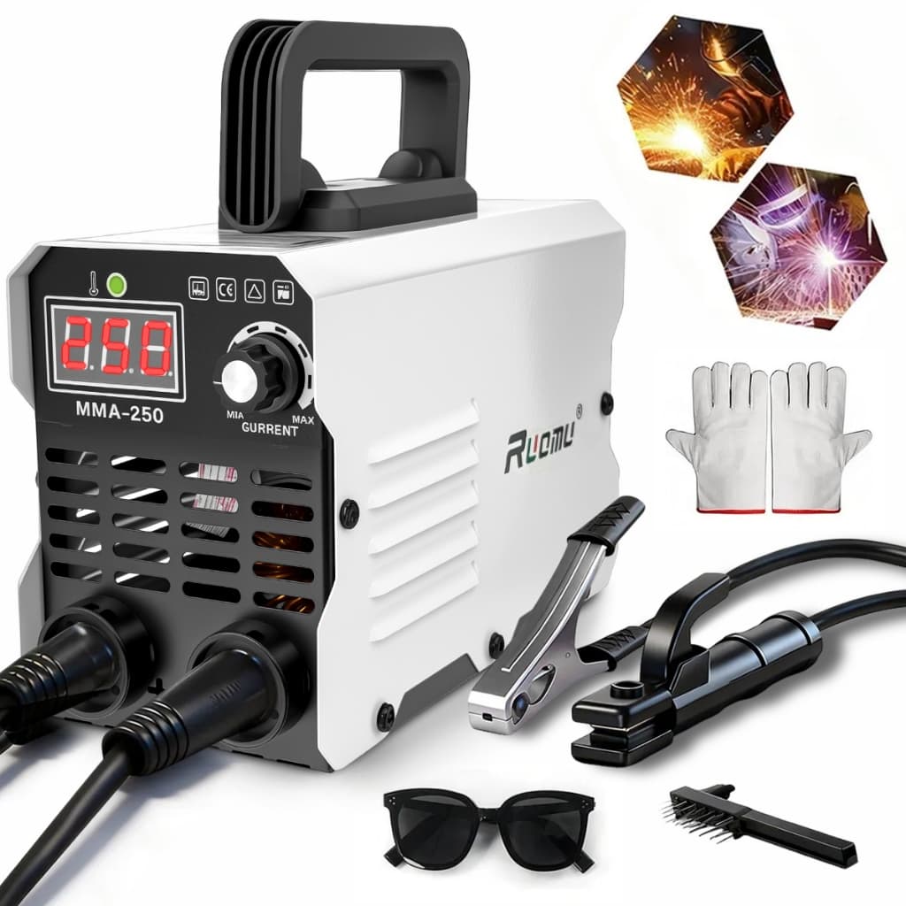Máquina De Solda Portátil Inversora 250a MMA Sem Gás Trato 220V