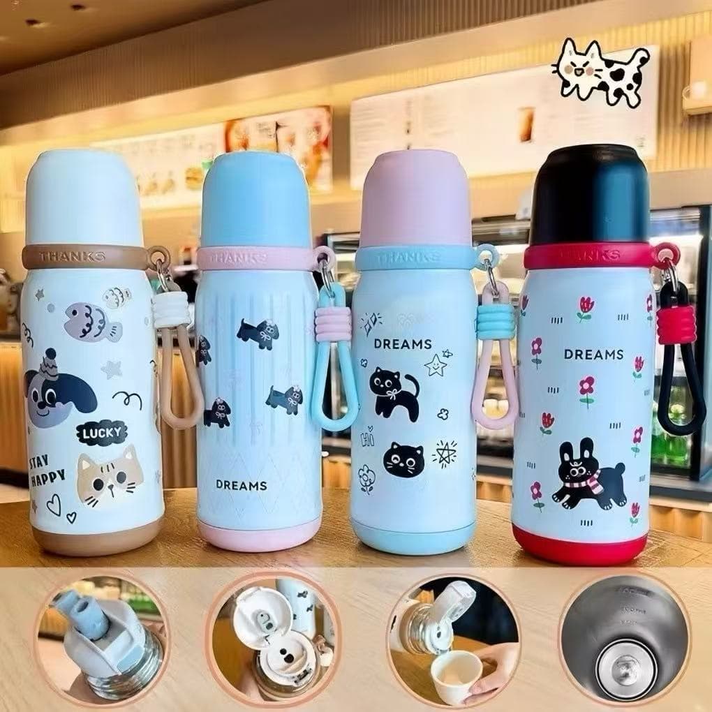 Garrafa Termica Copo Com Três Aberturas Diferentes de Copo Infantil 500ML