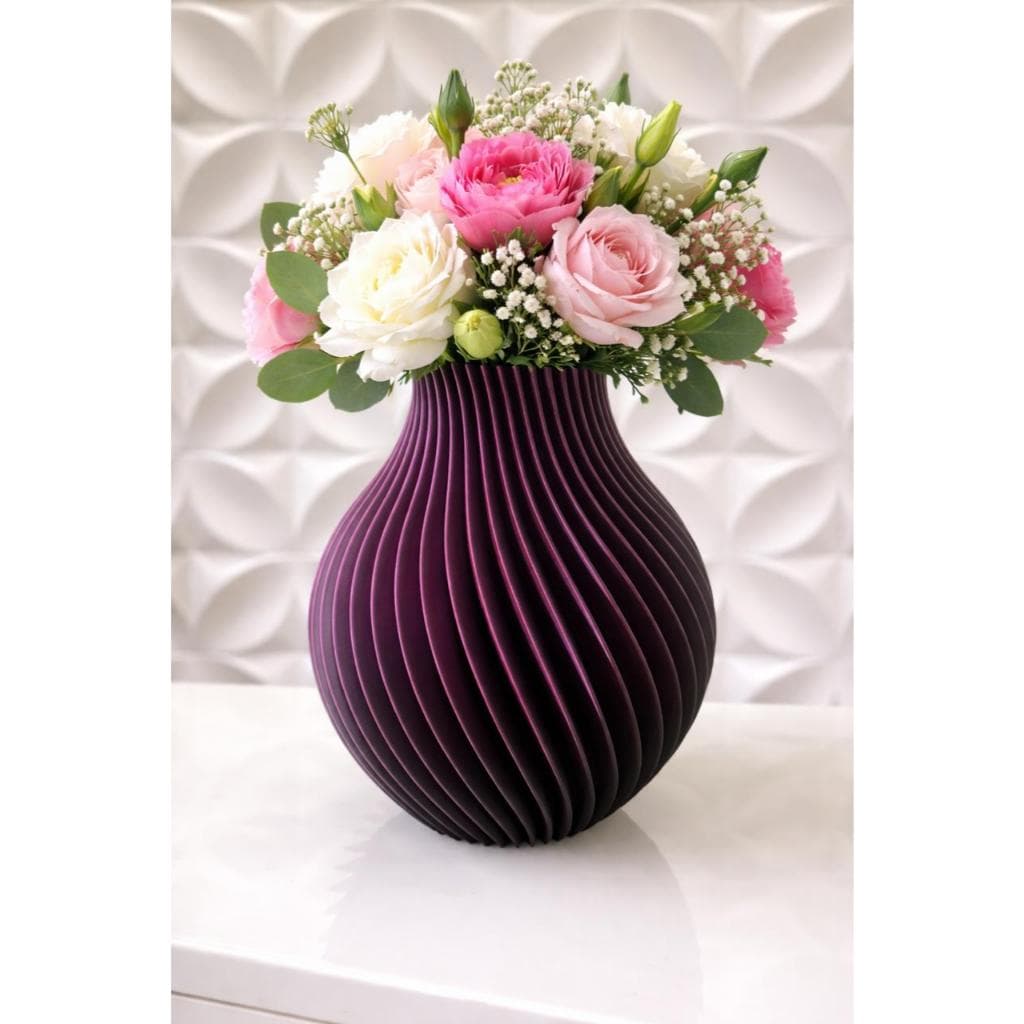 Vaso Decorativo Moderno Felicia– Vaso de Decoração Elegante para Sala, Mesa ou Aparador | Design Geométrico Premium