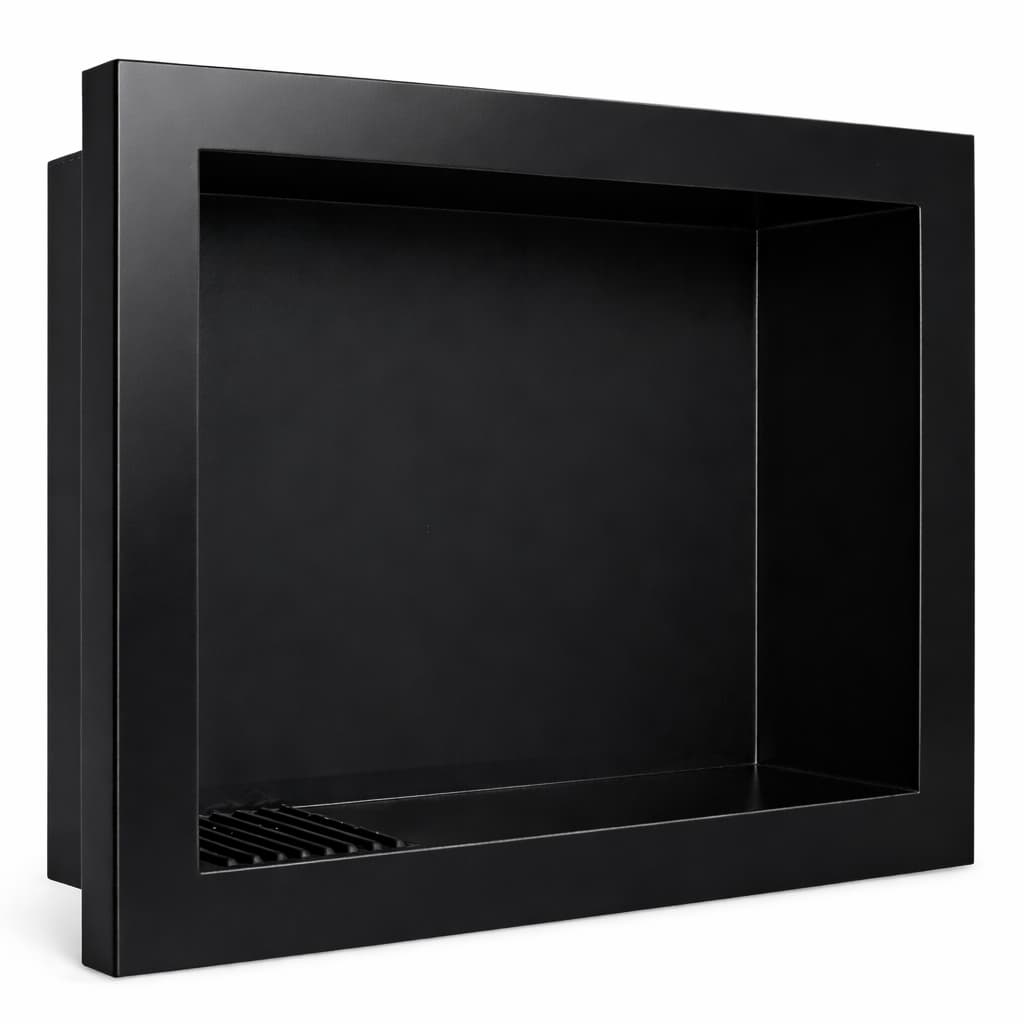 Nicho de Parede Embutir Cozinha Banheiro Porta Shampoo Multiuso Retangular Branco Preto Cinza 30x40