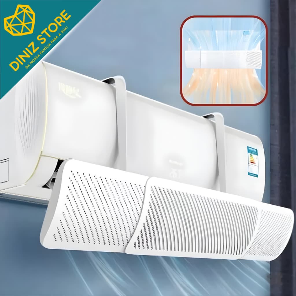 Defletor Ar Condicionado Proteção Suporte Eletrodoméstico Resfriamento Ventilação Placa