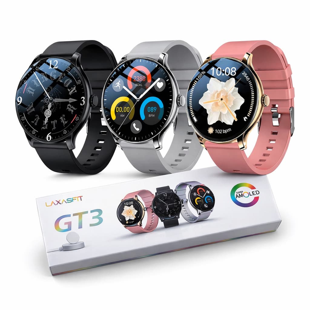 Smartwatch Gt3 Amoled Chamadas Notificações Esportivo Amoled Relogio Inteligente Lançamento GT