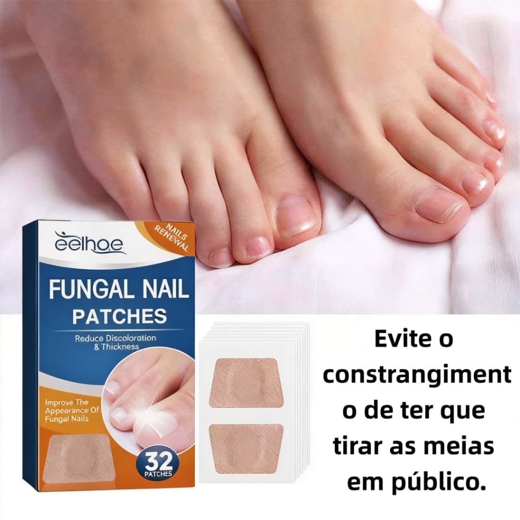 Kit Completo para Unhas: 32 Adesivos Antibacterianos + Cortador e Reparador Incravado