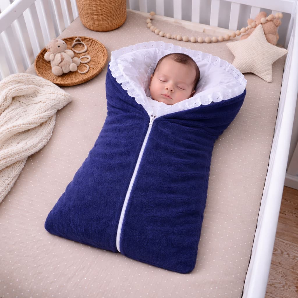Saco de Dormir Bebê Soft Fleece 3D com Zíper | Quentinho e Aconchegante