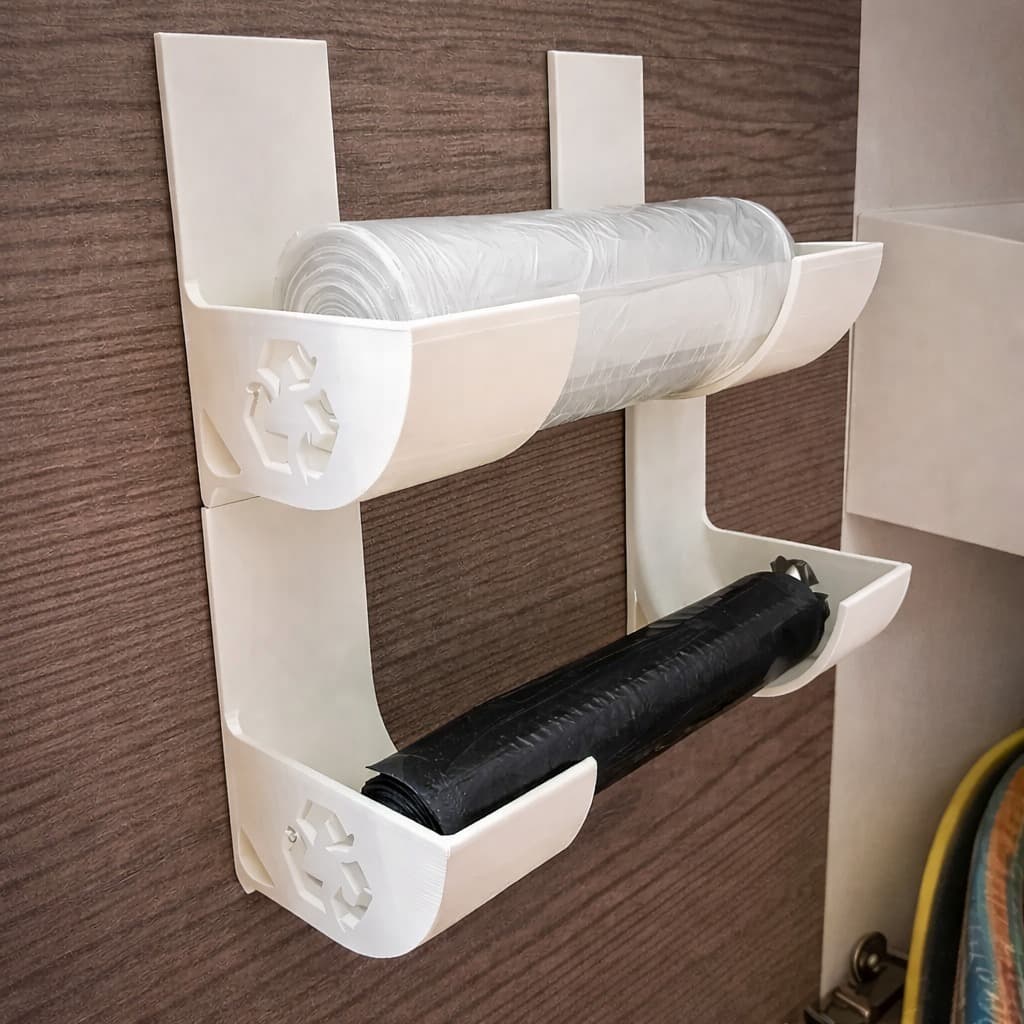 Organizador Sacos Plásticos Cozinha Multiuso Prático Resistente